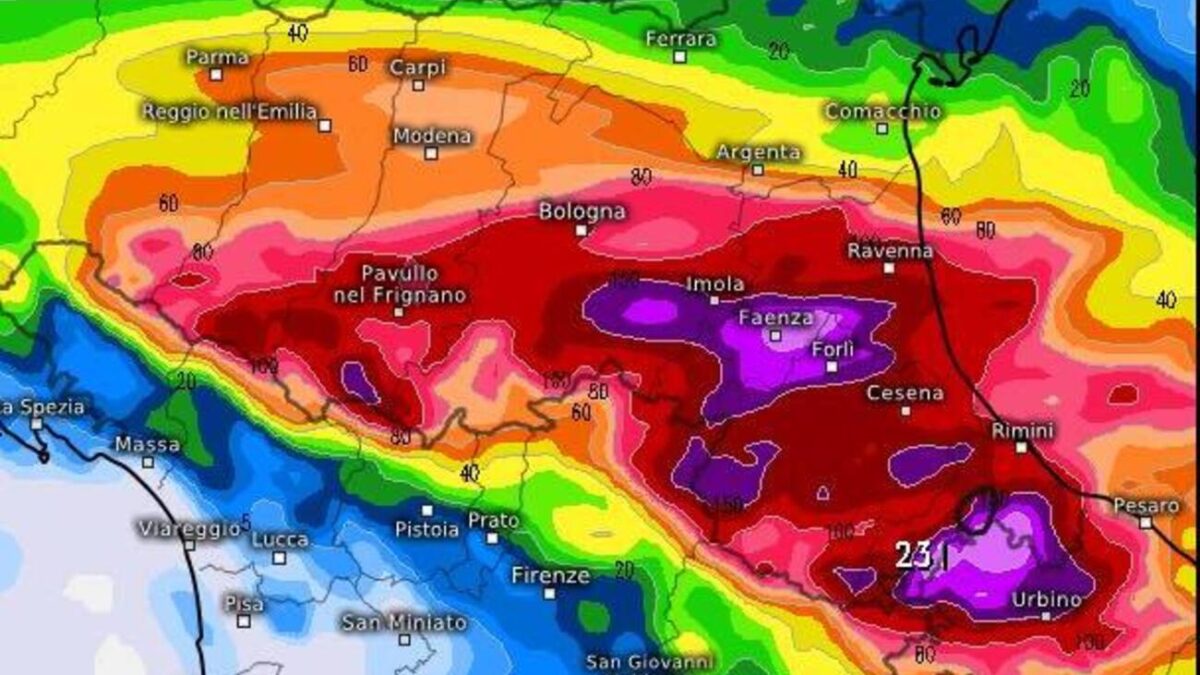 Maltempo, attese intense precipitazioni in Emilia-Romagna